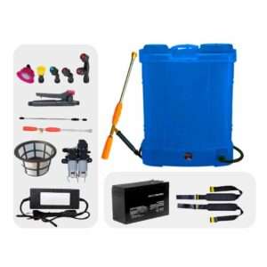 Double Motor Spray Pump with 12 x 14 Amp Battery & Gun - Battery Sp...