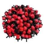 Adjustable Irrigation Dripper Sprinklers 1/4 Inch Emitters for Drip... - 100 PCS